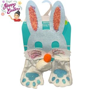 Way To Celebrate Childs White Bunny Kit Bunny Mask, Tail and Paws
